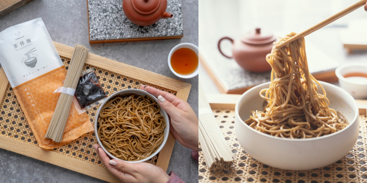 宅配美食 烏龍茶變麵條 不二堂ｘwalkerland跨界聯名推出 經典蔥爆茶拌麵 辛辣椒麻茶拌麵 每口吃得到清爽茶香 算命的說我很愛吃