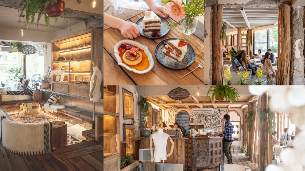 三峽咖啡廳 清琳咖啡｜古董咖啡廳，典雅古董與木頭裝潢，鮮花色彩為寧靜的空間增添幾分趣味