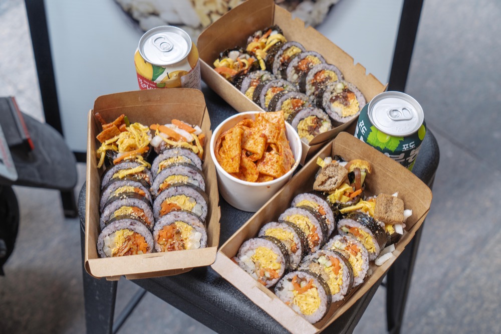 台北晴光美食 紅gimbap 韓式飯卷｜野餐、派對首選！來自韓國夫妻好手藝～