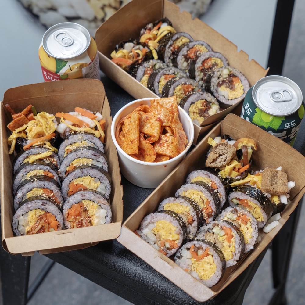 台北晴光美食 紅gimbap 韓式飯卷｜野餐、派對首選！來自韓國夫妻好手藝～