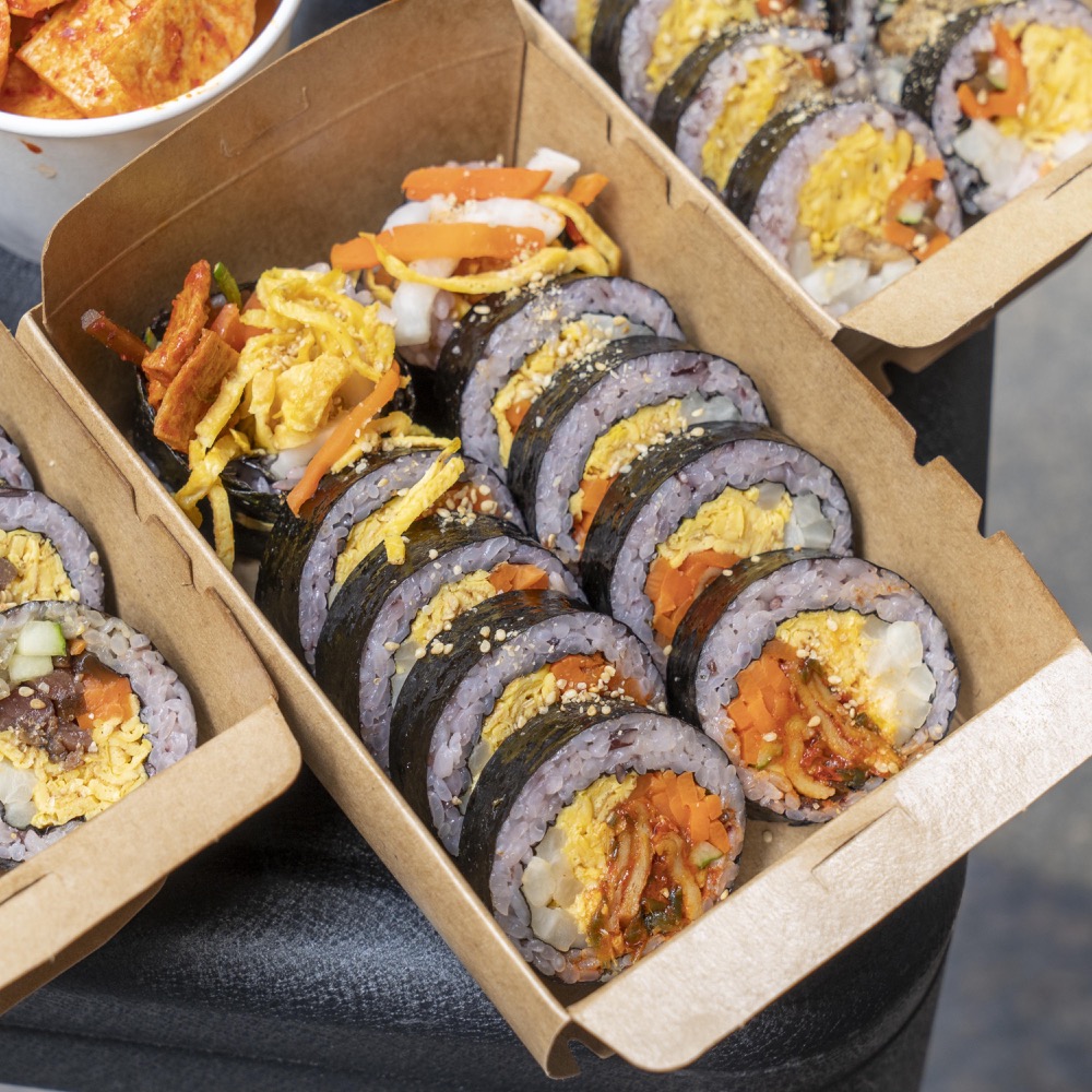 台北晴光美食 紅gimbap 韓式飯卷｜野餐、派對首選！來自韓國夫妻好手藝～