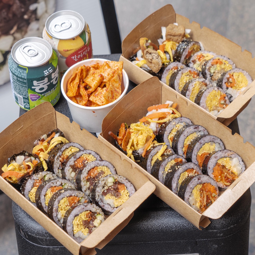 台北晴光美食 紅gimbap 韓式飯卷｜野餐、派對首選！來自韓國夫妻好手藝～