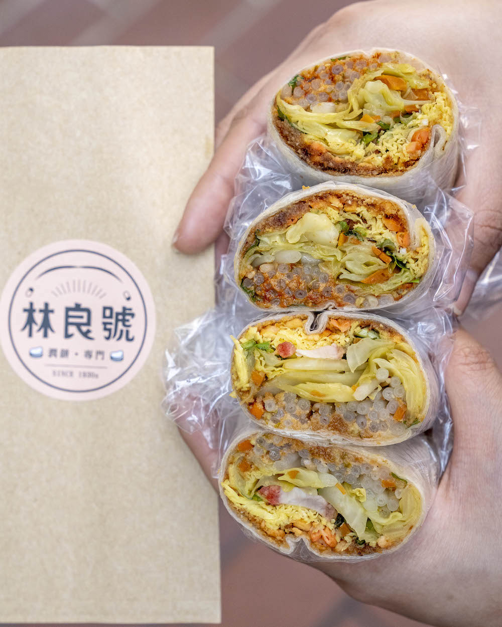 林良號潤餅，大稻埕美食，老字號潤餅，少見的手工製作餅皮，潤餅好吃