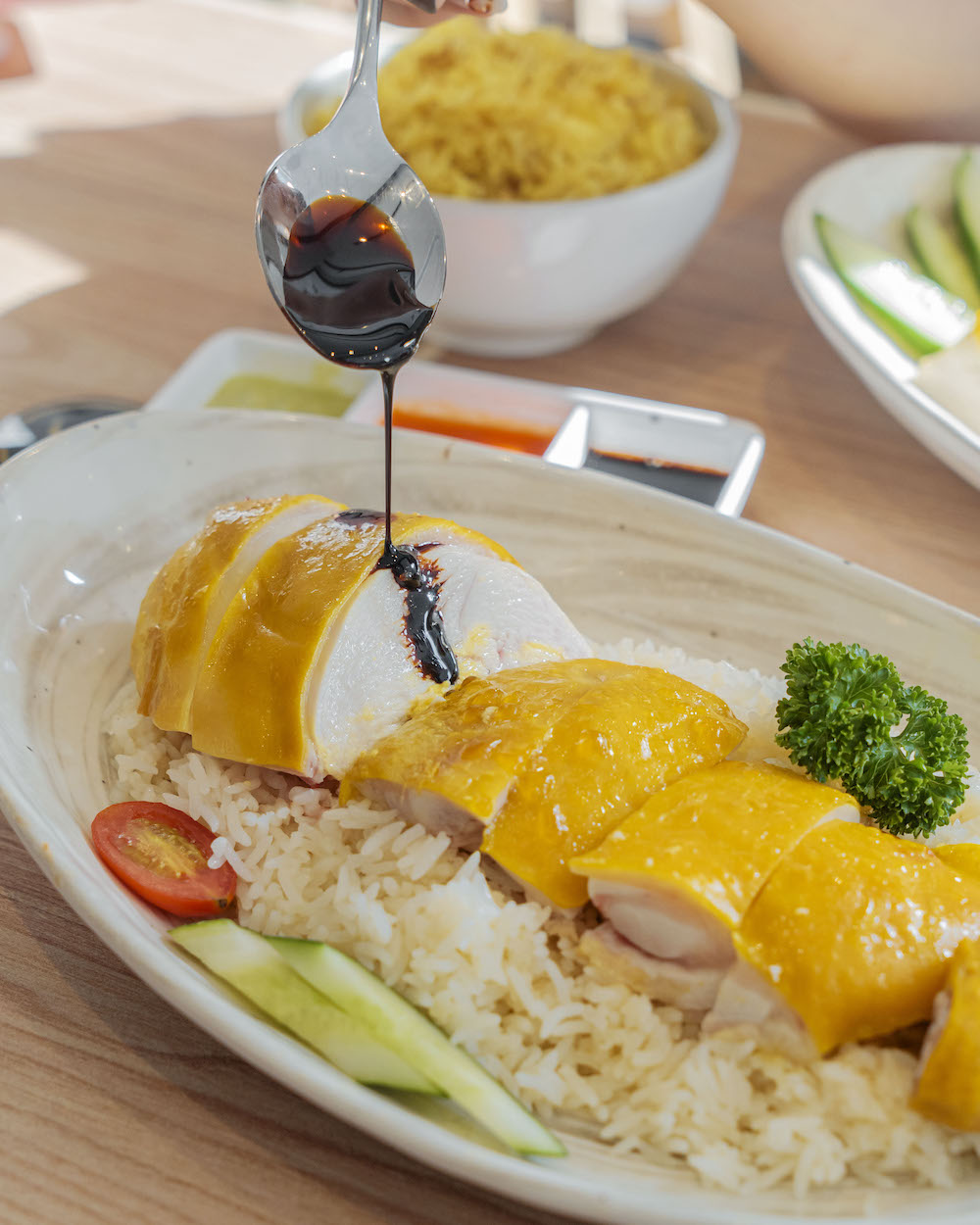 瑞記海南雞飯台北大直北安店，捷運大直站美食，好吃的海南雞飯