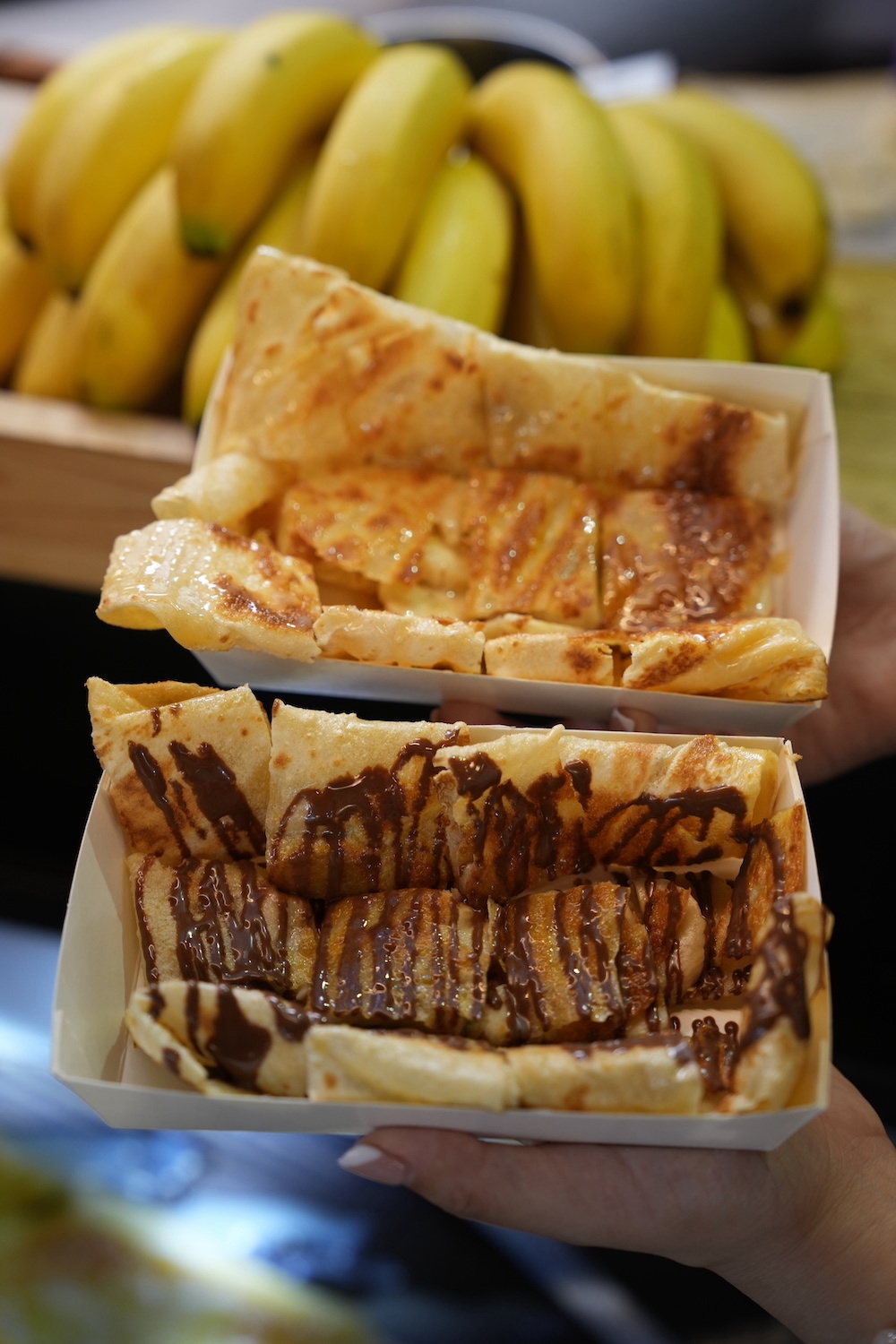 士林夜市美食 阿德泰式香蕉煎餅｜人手一盒「香蕉煎餅」甜蜜口味好療癒～